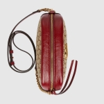 グッチ GUCCI GGマーモント スモール ショルダーバッグ レッド レザー 447632 HVKEG 8561
