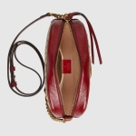 グッチ GUCCI GGマーモント スモール ショルダーバッグ レッド レザー 447632 HVKEG 8561