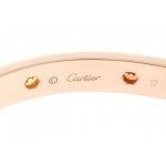 カルティエ LOVE ブレスレット ピンクゴールド、サファイア、ガーネット、アメシスト B6036517