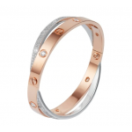 カルティエ LOVE ブレスレット、パヴェダイヤモンド ピンクゴールド、ホワイトゴールド、ダイヤモンド N6039217