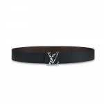ルイヴィトン LOUIS VUITTON サンチュール・LVファセット リバーシブル ネイビー M0292T