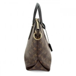 ルイ ヴィトン LOUIS VUITTON モノグラム フラワー ジップド トート MM 2way トート ショルダー バッグ ノワール M44347