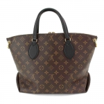 ルイ ヴィトン LOUIS VUITTON モノグラム フラワー ジップド トート MM 2way トート ショルダー バッグ ノワール M44347