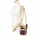 ルイヴィトン ダッフルバッグ LOUISVUITTON 2WAY ショルダーバッグ ハンドバッグ バケット モノグラム・キャンバス ダークブラウン  M43587