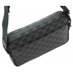 ルイヴィトン  ダミエ・グラフィット LV メンズ メッセンジャーバッグ クロスボディ アルファ・メッセンジャー N40188