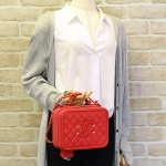 シャネル  CHANEL 2WAYバニティ A93343 ショルダーバッグ キャビアスキン