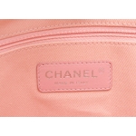  CHANEL シャネル ドーヴィル チェーンショルダー トートバッグ ショルダーバッグ ラフィア レザー ローズクレール ピンク A66939