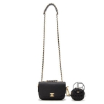 シャネル CHANEL フラップバッグ& コインパース　ブラック 黒 AS1094 B01407 94305