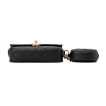 シャネル CHANEL フラップバッグ& コインパース　ブラック 黒 AS1094 B01407 94305
