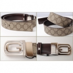 グッチ ベルト GUCCI　メンズアパレル GGプラス　Gバックル　GGブラウン/ベージュ　232835 FN0TK 9643