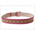 グッチ ベルト ユニセックス GUCCI GGバックル　GGブラウン/ベージュ ピンク　 アパレル アウトレット 114876 FWCGG 8961