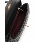 シャネル CHANEL ハンドバッグ ショルダーバッグ マトラッセ ココハンドル 黒 A92990 キャビアスキン ゴールド金具 2WAY レディース