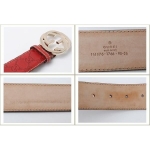 GUCCIグッチ アパレル　ユニセックスベルト インターロッキングGバックル　グッチシマ　ダークレッド　114876 AA61G 214351