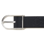グッチ GUCCI メンズ ベルト (95)  ラバー グッチシマ ビジネスベルト ブルー 245868 AF60N 4009
