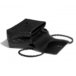 シャネル CHANEL バッグ トップハンドル フラップバッグ ブラック カーフ A92991 B02702 94305
