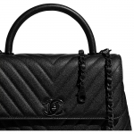 シャネル CHANEL バッグ トップハンドル フラップバッグ ブラック カーフ A92991 B02702 94305