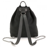 シャネル CHANEL ドーヴィル リュックサック バックパック ツイード キャンバス ブラック A57513