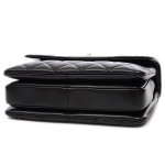 シャネル トップハンドル　2WAYバッグ　ラムスキン　ブラック　ゴールド金具　A92236 Y60767 94305