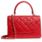 シャネル CHANEL ラムスキン  スモールトップハンドルフラップバッグ A92236 Y60767 N0896