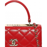 シャネル CHANEL ラムスキン  スモールトップハンドルフラップバッグ A92236 Y60767 N0896