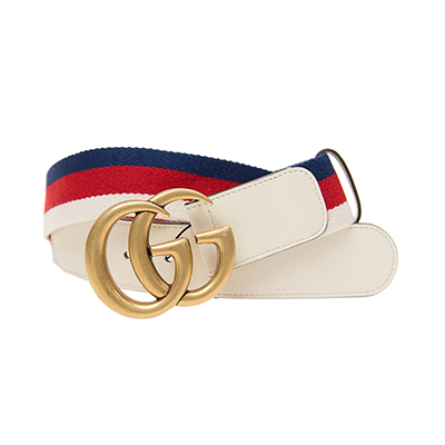 グッチ GUCCI Sylvieウェブリボン ダブルG ベルト409416 HE2MT 8351