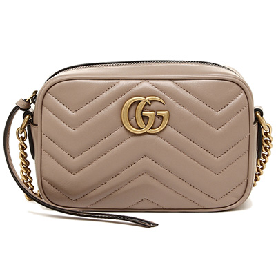 グッチ GUCCI ショルダーバッグ レディース GGマーモント ライトベージュ 448065 DTD1T 5729