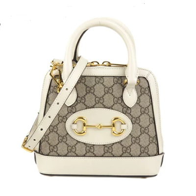 グッチ GUCCI ホースビット 1955 ミニ トップハンドルバッグ 2WAY ショルダーバッグ PVC レザー 640716/‎621220 92TCG 9761