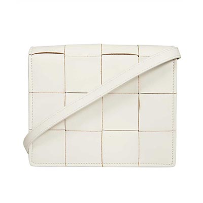 ボッテガヴェネタ BOTTEGA VENETA クロスボディバッグ ショルダーバッグ肩掛け 斜め掛け クラッチ ホワイト レディース 574051 VBOX1 9644
