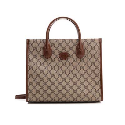 GUCCI グッチ GG スモール トートバッグ ベージュ/ブラウン 659983 92TCG 8563