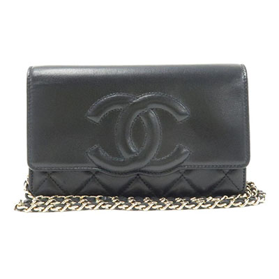 シャネル CHANEL チェーンウォレット ゴートスキン ホワイト AP2020 B05132 94305