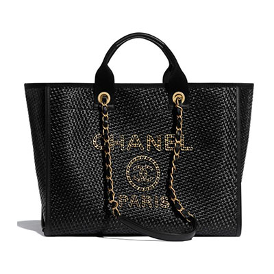 シャネルバッグ レディース CHANEL トートバッグ ドーヴィル ブラック A66941 B05086 94305