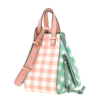 ロエベバッグ LOEWE バッグ レディース 2WAYハンド/ショルダーバッグ サーモンピンク [ハンモック スモールバッグ] 321 04 S35 7736