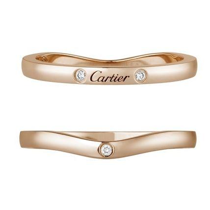 カルティエ バレリーナ ウェディング リング ピンクゴールド、ダイヤモンド B4098600