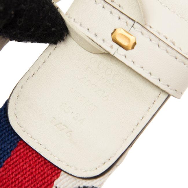 グッチ GUCCI Sylvieウェブリボン ダブルG ベルト409416 HE2MT 8351