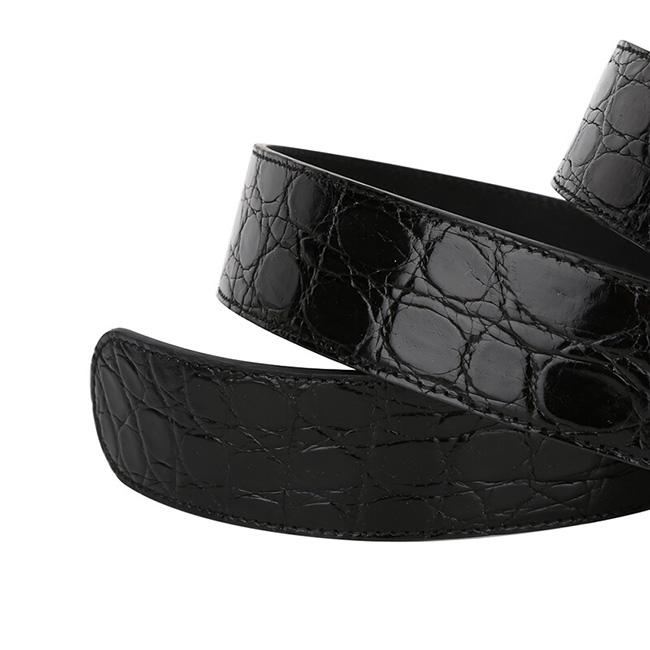 グッチ GUCCII ダブルGバックル付き クロコダイル ベルト 400593 E7I0T 1000