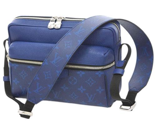ルイヴィトン モノグラム+タイガ LV メンズ メッセンジャーバッグ アウトドア・メッセンジャー PM コバルトM30242