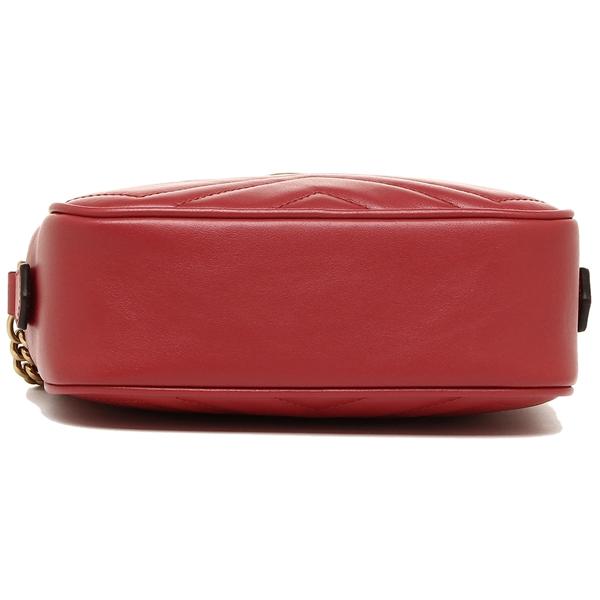グッチ GUCCI ショルダーバッグ レディース GGマーモント レッド 448065 DTD1T 6433