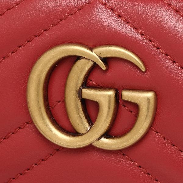 グッチ GUCCI ショルダーバッグ レディース GGマーモント レッド 448065 DTD1T 6433