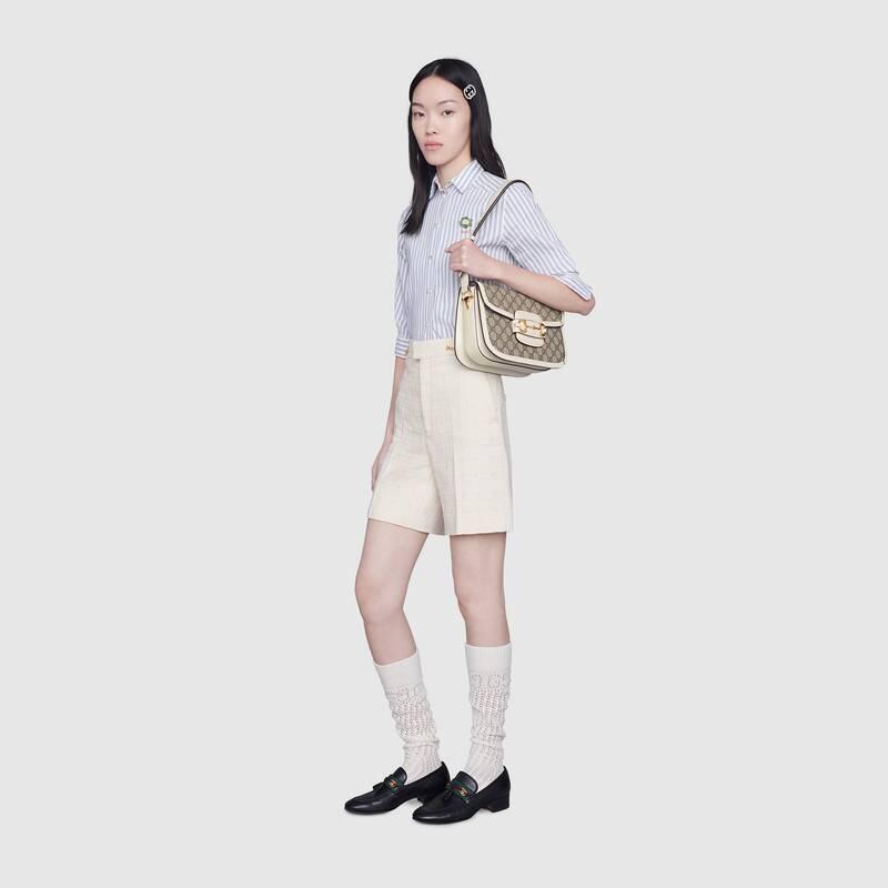 グッチ Gucci 1955 ホースビット ショルダーバッグ ホワイト602204 92TCG 9761