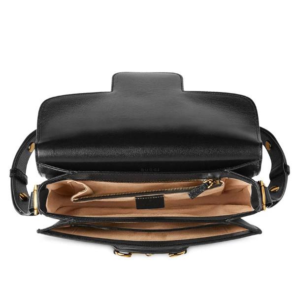 GUCCI グッチ ホースビット ショルダー バッグ ブラック 602204 1DB0G 1000