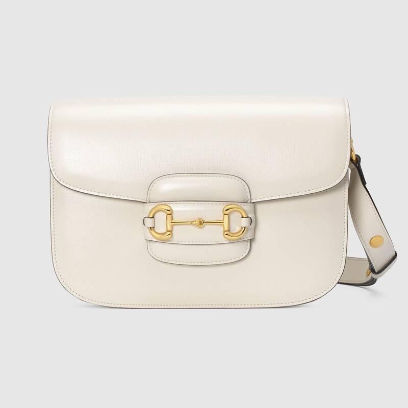 GUCCI グッチ ホースビット ショルダー バッグ ホワイト 602204 1DB0G 9022