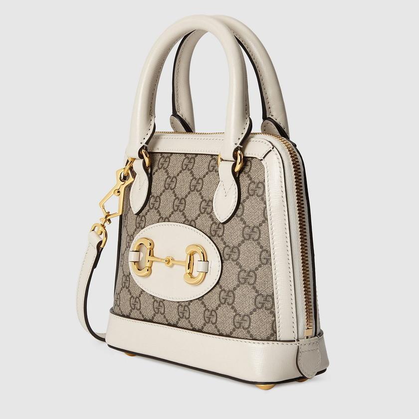 グッチ GUCCI ホースビット 1955 ミニ トップハンドルバッグ 2WAY ショルダーバッグ PVC レザー 640716/‎621220 92TCG 9761