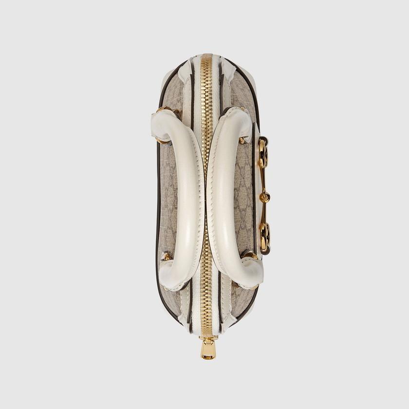 グッチ GUCCI ホースビット 1955 ミニ トップハンドルバッグ 2WAY ショルダーバッグ PVC レザー 640716/‎621220 92TCG 9761