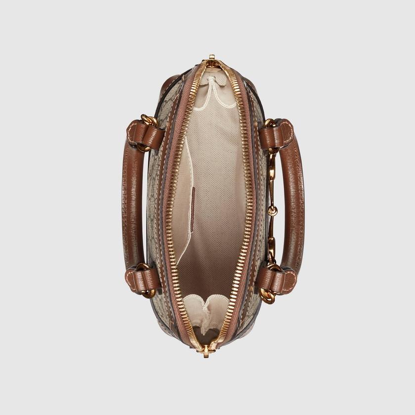 グッチ GUCCI ホースビット 1955 ミニ トップハンドルバッグ 2WAY ショルダーバッグ PVC レザー 640716/‎621220 92TCG 8563