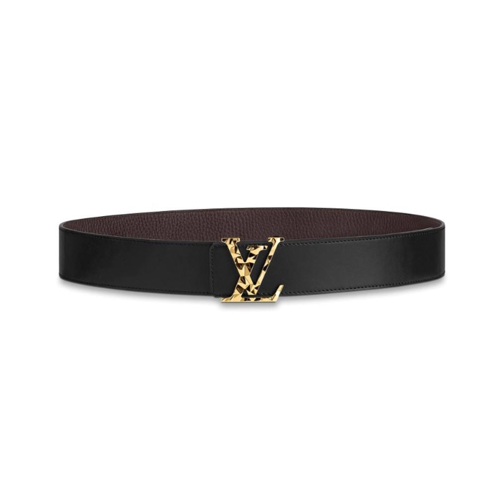 ルイヴィトン LOUIS VUITTON サンチュール・LVファセット リバーシブル ワインレッド M0273T
