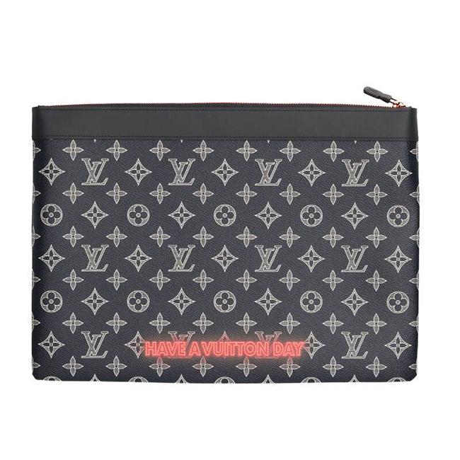 ルイヴィトン LOUISVUITTON  モノグラムクラッチバッグ ブラック M62905