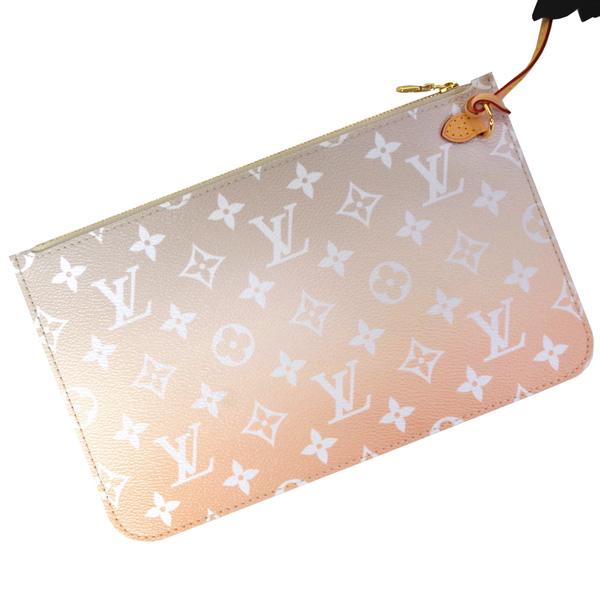 ルイヴィトン ネヴァーフル MM レディース バッグ LOUIS VUITTON M45679 グレー/オレンジ