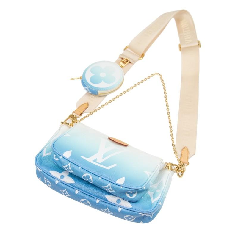 LOUIS VUITTON ルイヴィトン ショルダーバッグ ミュルティ ポシェット アクセソワール ブルー M57633