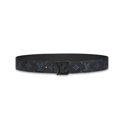ルイヴィトン Louis Vuitton サンチュールLVシェイプ リバーシブル ベルト MP280V