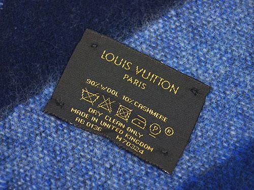 ルイヴィトン LOUIS VUITTON　ヴィトン　LV　エシャルプ・アンフィニットV　ウール/カシミア　ブルー　M70324